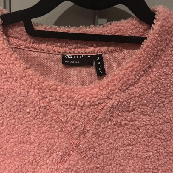 SET of 2️⃣ - ASOS Women's Fleece Lounge Sweatshirt & Sweatpant in Pink￨Size 6 - Picture 8 of 14
